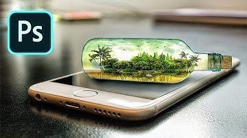 3D Bottle Island Concept Photo Manipulation Tutorial in Photoshop || Hasan Mia