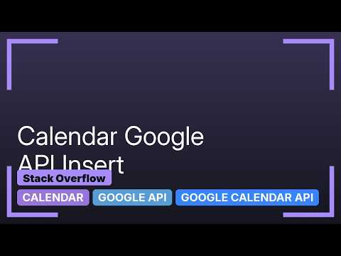 Insert Calendar using Google API (Python)
