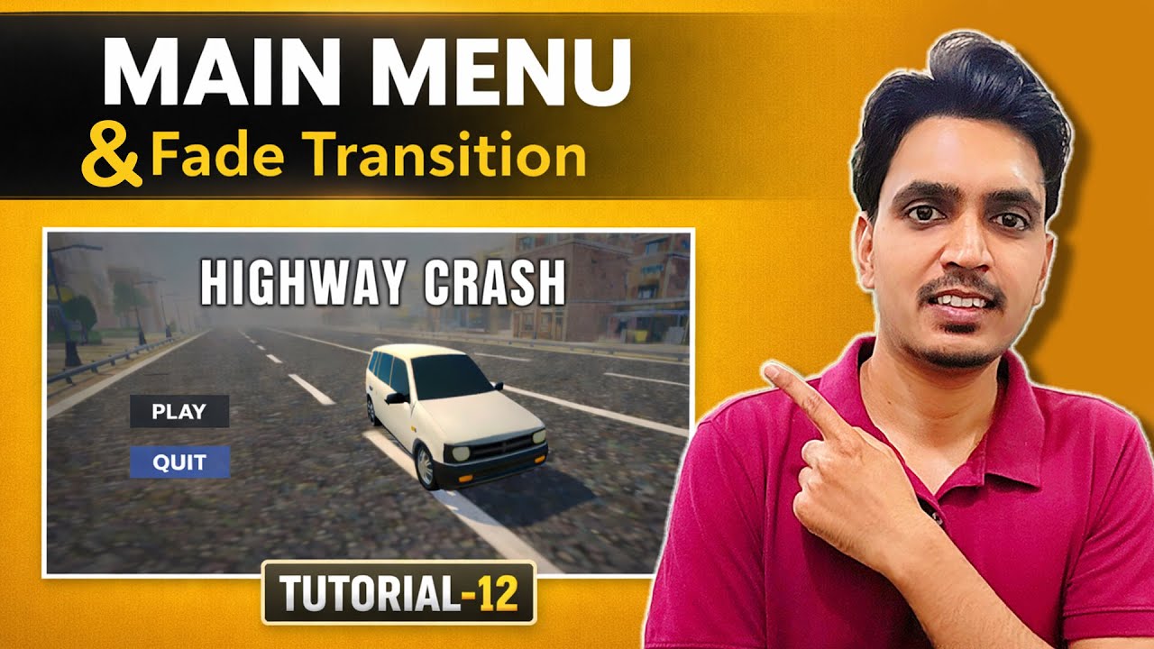 Main Menu For Car Game in Unity