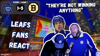 WE'RE F**KED | Leafs Fans React (TOR 1-5 BOS)