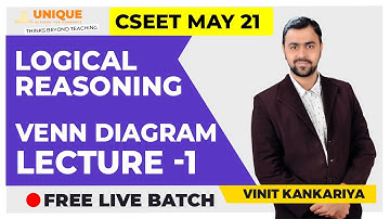 CSEET: Logical Reasoning: Venn Diagram Lecture - 1