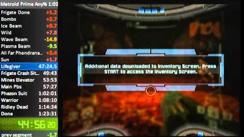 Metroid Prime 1:01 SS Speedrun