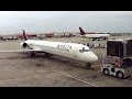 Delta Airlines MD-90 Pushback from the Gate in Atlanta