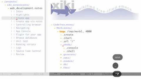 Xiki Screencast - Web Development