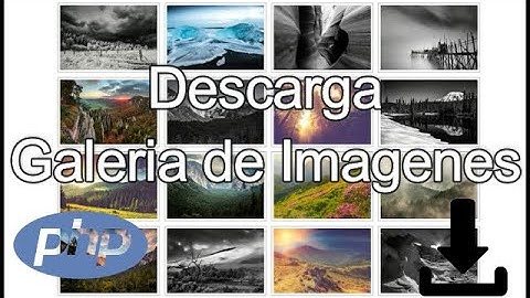 Descargar curso de una galeria dinamica en php y mysql por mega
