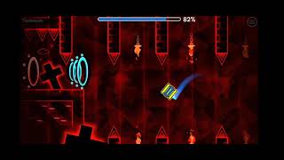 The hell zone 74% - 92% (probably first extreme) (552 attempts overall)Geometry Dash [Mobile]