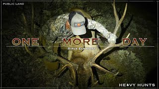 ONE MORE DAY | A RIFLE ELK HUNT ON PUBLIC LAND | 4K | HEAVY HUNTS