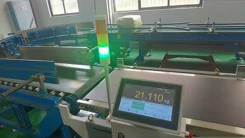 General Measure Checkweigher CW-60K in Loop Testing of Logistic Mode
