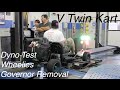 V Twin Go Kart Governor Removal, Dyno, & Wheelies!