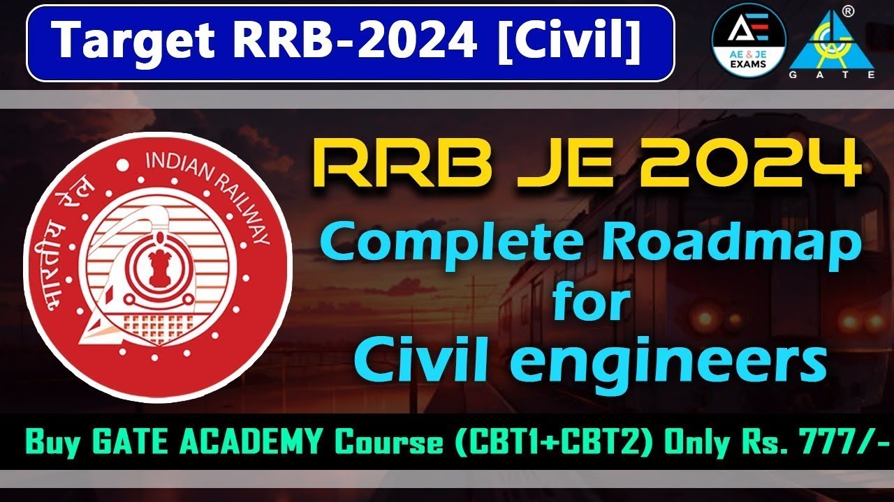Complete Roadmap for Civil Engineers | RRB JE 2024 