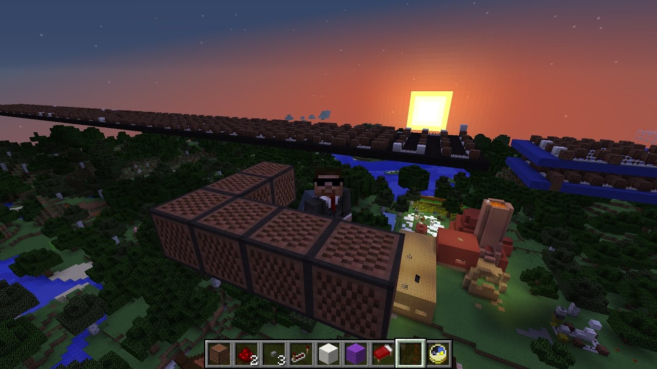 Epic Five Nights at Freddys! Song! Minecraft note blocks - YouTube