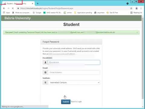 How to reset your student profile password
