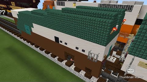 Minecraft Amtrak Cascades baggage car tutorial
