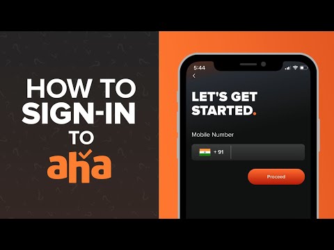 How to sign in to aha?