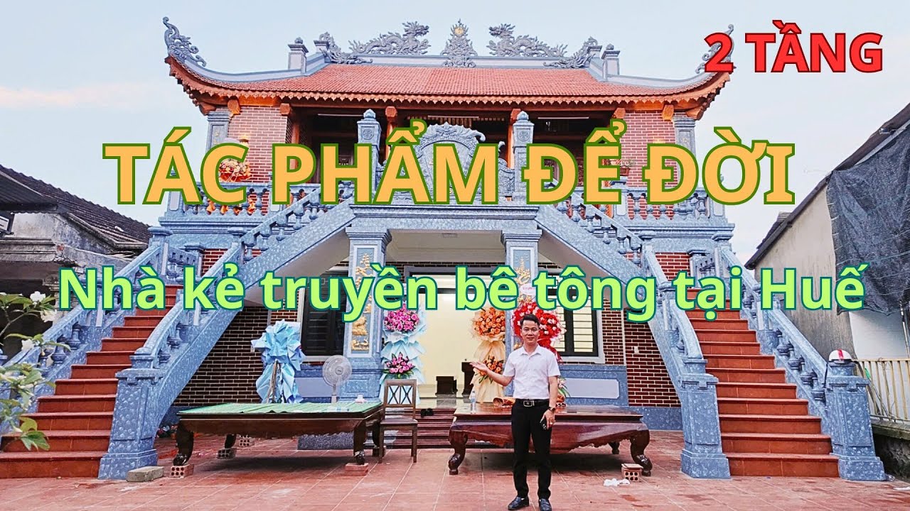 CHI TIẾT NHÀ THỜ 5 GIAN 2 TẦNG TẠI HUẾ ĐƯỢC CẢ LÀNG KHEN VỪA ĐẸP VỪA ĐA NĂNG