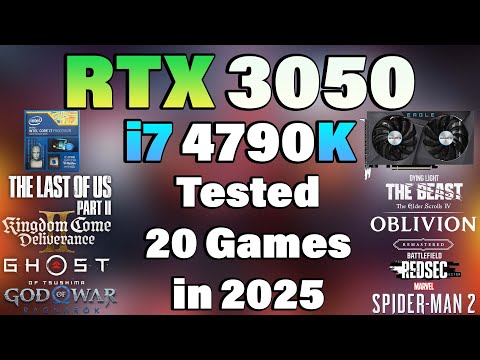 i7 4790K + RTX 3050 - Tested 20 Games in 2025 - YouTube