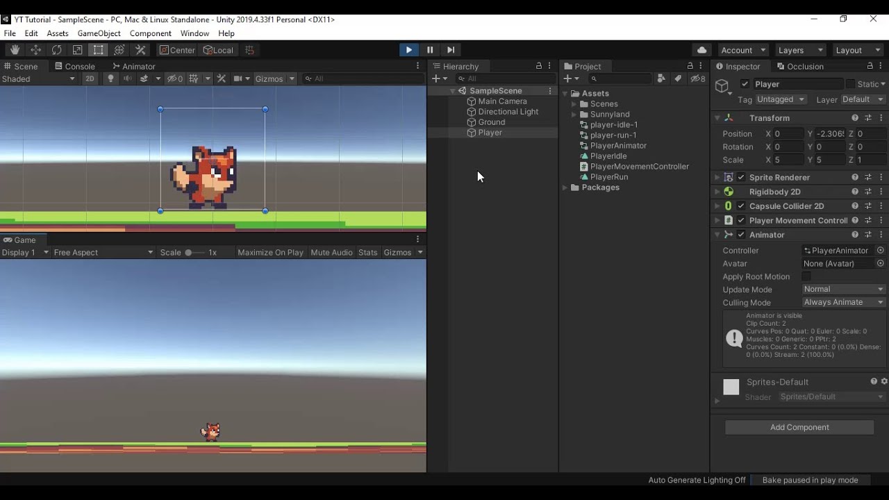 Unity Tutorial from Scratch for Absolute Beginners Part 4 Player ...