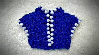 How to Crochet Beaded Choli for Ladoo Gopal / Kanha Ji #8