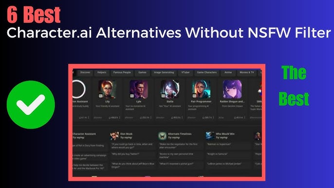 20 Best Character AI Alternatives Without Filters - Mockey