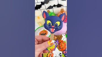 Making School Lunch with 👻 HALLOWEEN 🎃 Fidget Food Satisfying Video ASMR! #shorts #fidgets #asmr