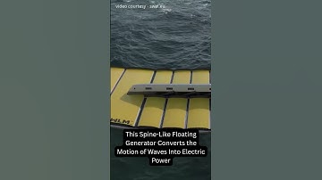 Deze drijvende machine wekt elektriciteit op uit golven 🌊