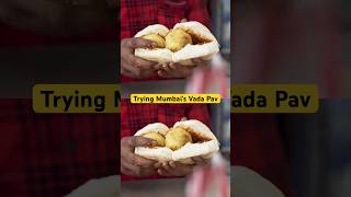 Trying Mumbai&#39;s Cheese Vada Pav #shorts #foodshorts #foodie #theurbanguide