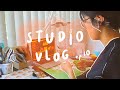 ☆ studio vlog ep. 10: pack orders with me + draw with me on procreate using iPad (6th gen)