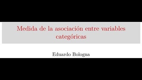 Asociación entre variables categóricas