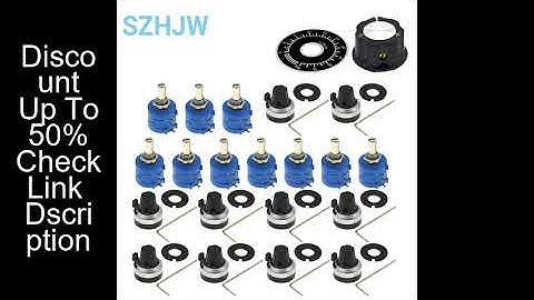1-20pcs 3590s Potentiometer-2-103 1K 2K 5K 10k 20K 50K 100K 100R 200R 500R  Precision Multi- Turn Qu