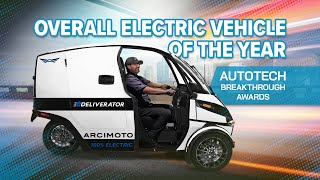 Deliverator Wins AutoTech Breakthrough 2022 Overall EV of the Year Award by Arcimoto 6,144 views 1 year ago 1 minute, 1 second