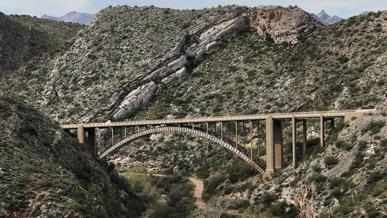 🇺🇸USA🇺🇸 Bridges We Crossed Queen Creek Bridge, Superior, Arizona