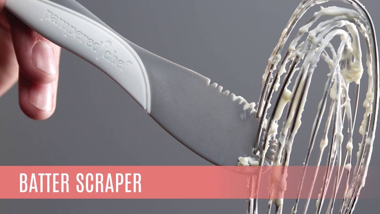 Pampered Chef Batter Scraper – Cleans whisks & beaters! 