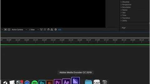 Exporting from After Effects 2019