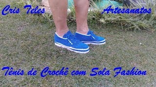 solado para tenis de croche