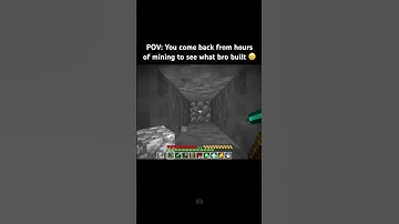 POV: You come back from hours of mining to see what bro built 🥲 #shorts #minecraft #minecraftshorts