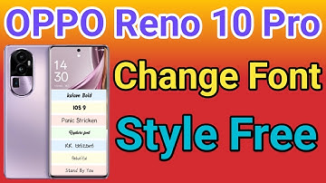 How To Change Font Style OPPO Reno 10 Pro Plus 5G How To Download Font Style OPPO Reno 10 Pro Plus