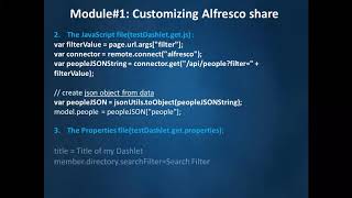 Alfresco Developer: Create Custom Dashlet 3 Wealth