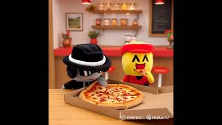 Elliot And Chance Eating Pizza Together