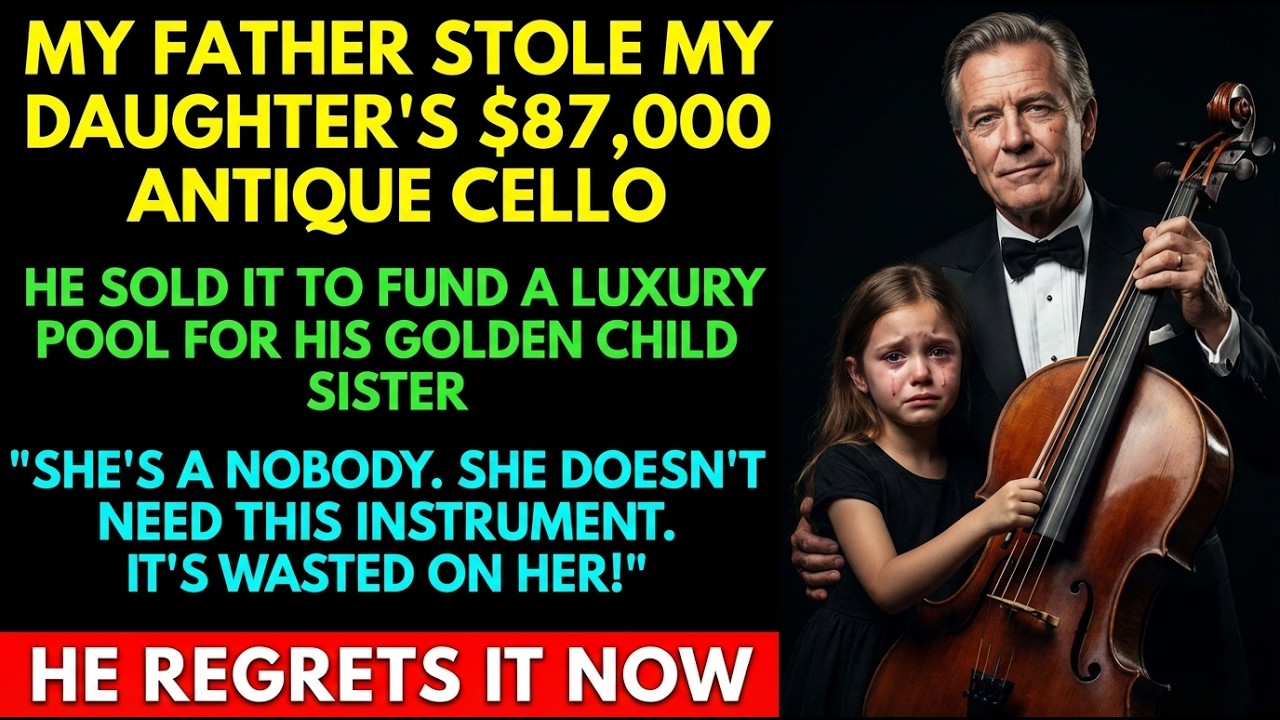 Dad SOLD My Daughter's $87,000 Cello For a Pool, So I EVICTED Him From My HOUSE — REVENGE