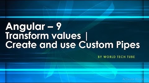 Angular Custom pipe | Angular 9 Tutorial - 2020 | Custom pipe with transform  function in angular 9