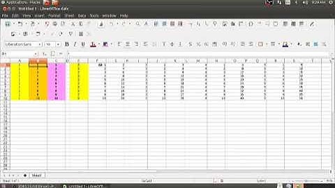 #samirsir ktsoftware #Spreadsheets exercise #Maths Table in Spreadsheet