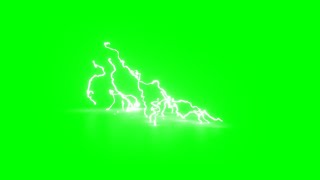 Футаж Молния, Облака, Дым Анимация на зелёном фоне green screen animation  transparent background