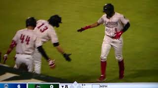Great Lakes Loons' Leonel Valera hits 437 ft long home run vs. Lake County, 6/24/21