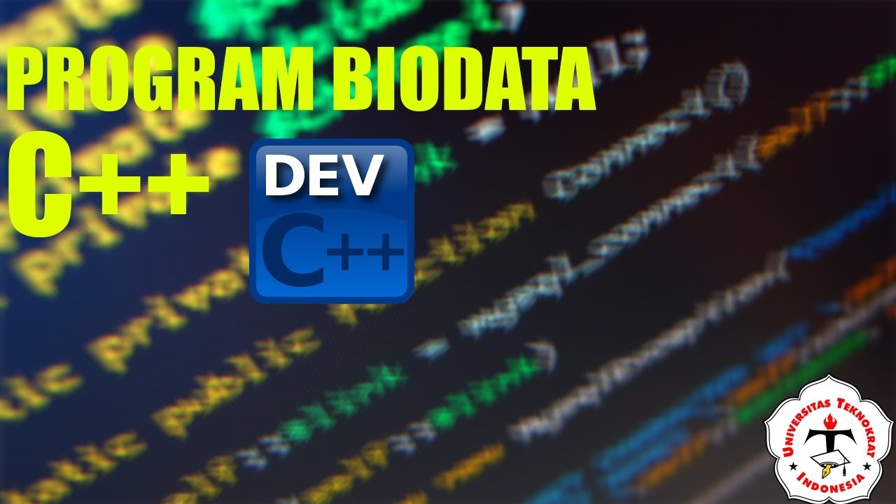 Program Biodata C++ - YouTube