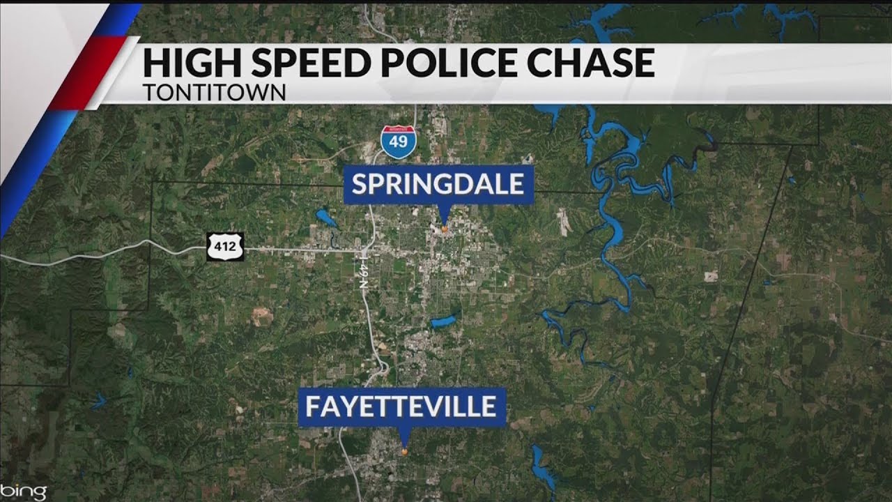 Tontitown police search for suspect after highspeed chase KFTA YouTube