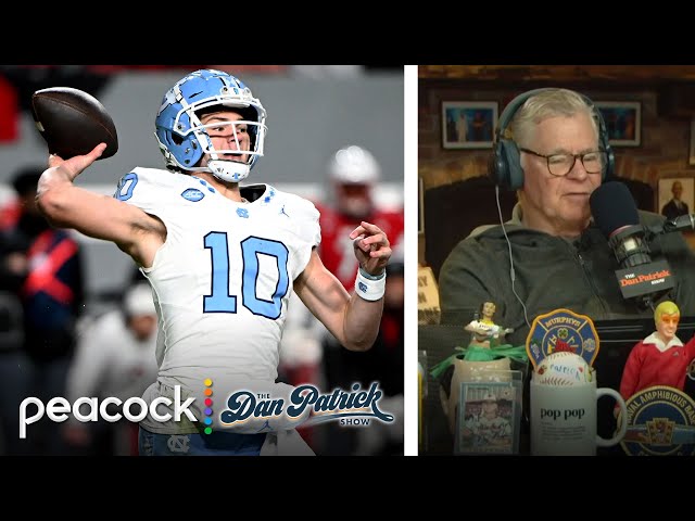 Drake Maye: Not sure, but have idea who might select me in NFL Draft | Dan Patrick Show | NBC Sports