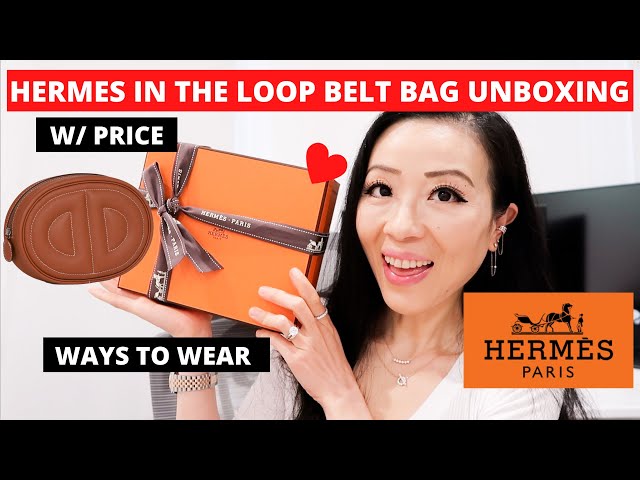 Shop HERMES In-the-Loop belt bag (H079223CKAB, H079223CKAR