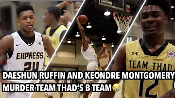 Daeshun Ruffin and Keondre Montgomery MURDERED Team Thad's B TEAM😭😂!!