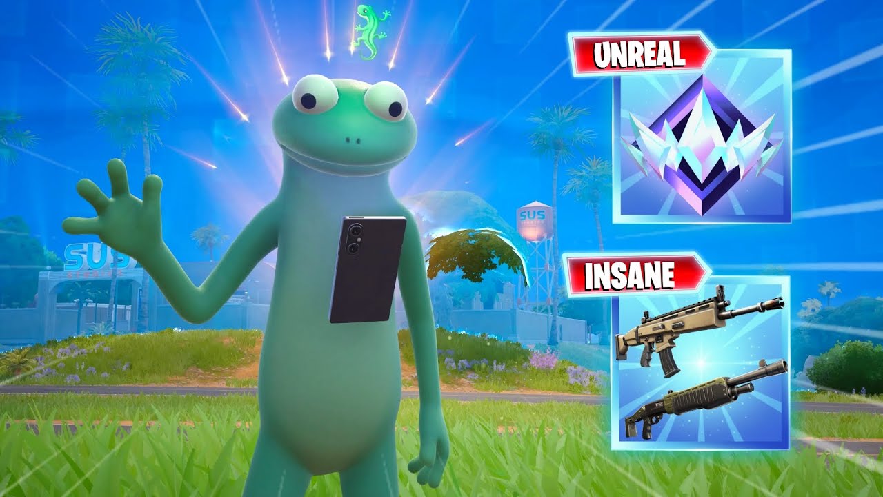 The NEW Tom Lizard Disney Hoppers Skin is INSANE! (Fortnite Unreal Ranked 20 Elims)