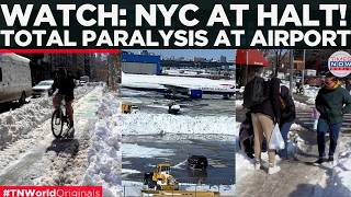 AIRPORT APOCALYPSE! 9,000 Flights Cancelled As Nyc Buried Under 30 Inches Of Historic Snowfall!
